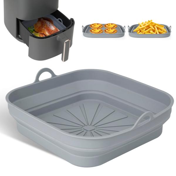 【ご購入後の当店からの連絡はご登録のメールアドレスに通知いたします。必ずご確認ください】【商品概要】??【エアフライヤーに対応】2枚目の写真をご覧ください。 寸法: トップ 20.5cm/8インチ、高さ 5cm/2インチ。当社のデュアル ラ...