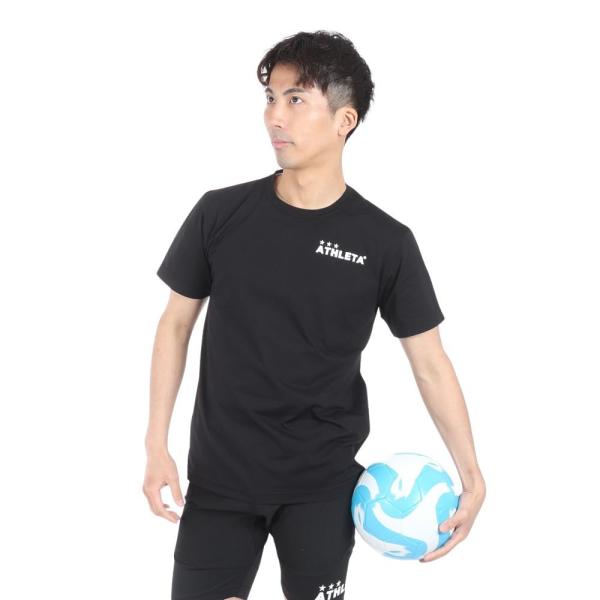 [アスレタ] ロゴプラTシャツ BLACK(70) XO