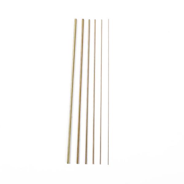Mikankawa 真鍮線 黄銅棒 0.5mm/1mm/1.5mm/2mm/2.5mm/3mmｘ200mm 6本入 ソリッド ホビー用素材