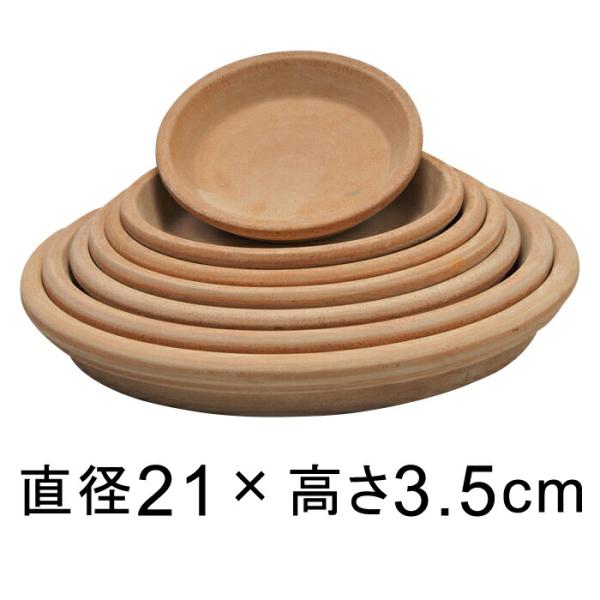 アリーナ テラコッタ 受皿 21cm◆適合する鉢◆底直径が16cm以下の植木鉢 ◆色味に個体差あり