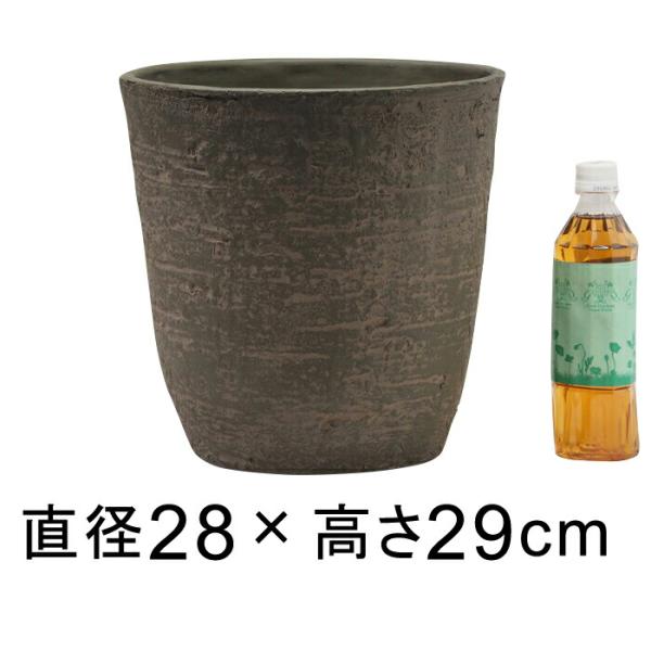 植木鉢 おしゃれ 軽量 合成樹脂製ポット 丸型 28cm 10リットル ウッドブラウン系 鉢カバー Buyee Buyee Japanischer Proxy Service Kaufen Sie Aus Japan