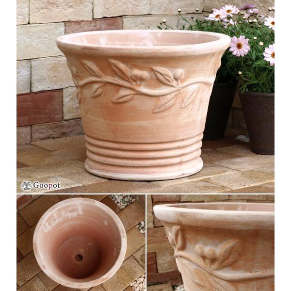 植木鉢 おしゃれ 大型 オリーブポット 素焼き鉢 テラコッタ 大 38cm Buyee Buyee 日本の通販商品 オークションの代理入札 代理購入