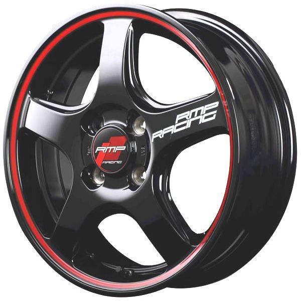 RMP RMP RACING R50 16x6.0+43 4H100 ブラック/リムレッドライン 4本 