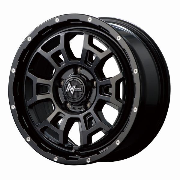 [美品]NITRO POWER H6スラッグ17インチ&タイヤ4本 NITRO POWER（ナイトロパワー） H6 スラッグ 17x7.0+42 5H114.3