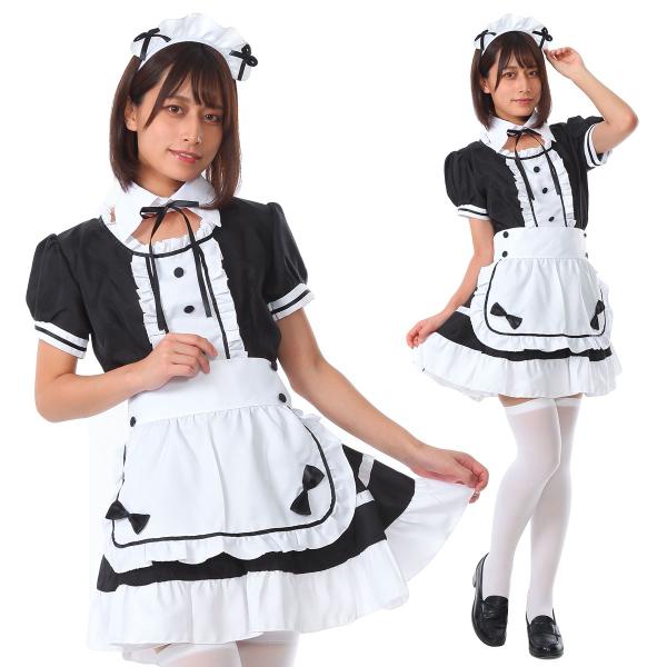 メイド服 コスプレ 黒 クラシック 可愛い メイド エプロン カチューシャ 衣装 セクシー コスチューム ハロウィン 仮装 Buyee Servis Zakupok Tretim Licom Buyee Pokupajte Iz Yaponii