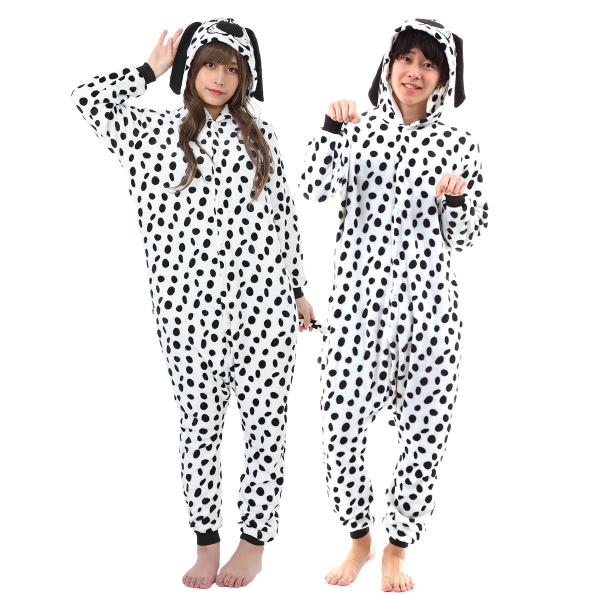 ダルメシアン 着ぐるみ メンズ 犬 コスプレ かわいい いぬ 着ぐるみパジャマ 大人 動物 パジャマ レディース Nhanphucjsc Vn