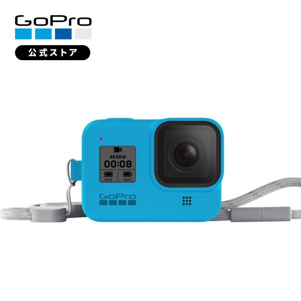 GoPro GoPro公式 ゴープロ スリーブ+ ランヤード ブルー HERO8 専用 