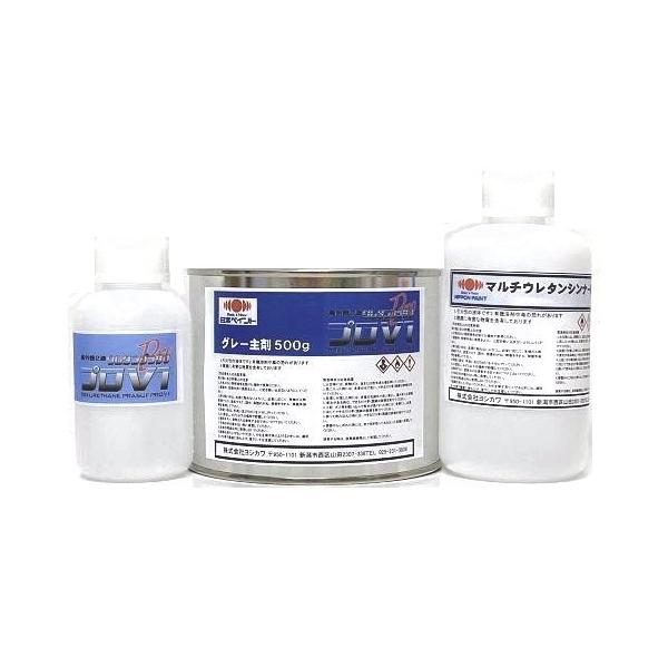 レベリング剤の適用、顔料種/濃度の最適化により、肌が平滑で塗りやすく、またパテ跡やペーパー目が出にくく、高外観な仕上がりとなります。研磨性に優れ、ペーパーにからみにくいため、研ぎ工程が容易になります。国産車の新品電着パーツ［下記注意事項を参...