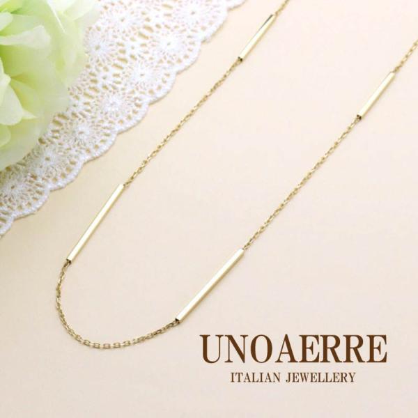 ウノアエレ K18 750 金 ネックレス 質屋出品》UNOAERREウノアエレ☆750(k18)製デザインネックレス