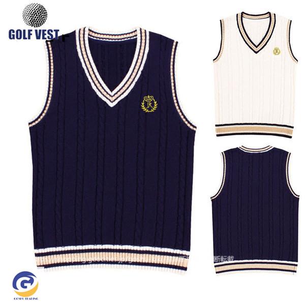 ゴルフウェア レディース ベスト ゴルフベスト ブルゾン ケーブルニットベスト Vネック 防寒ウェア アウター かわいい おしゃれ 新作 0710gfvest22 五洲機器 通販 Yahoo ショッピング