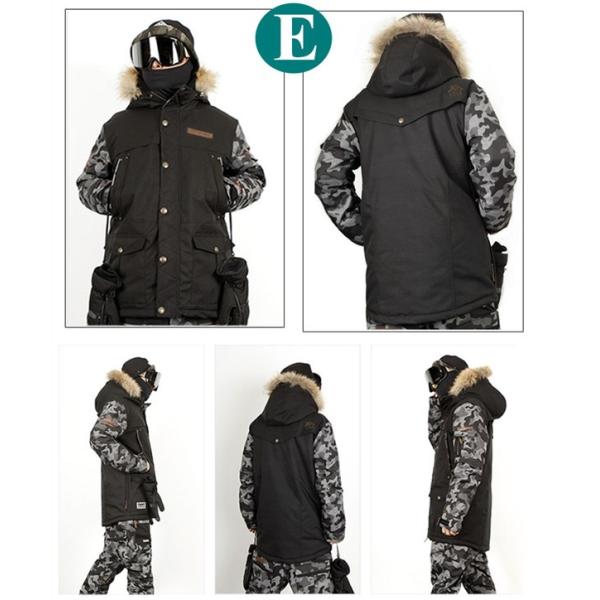 スノーボードウェア スノーボード メンズ レディース スキーウェア ジャケット ジャケット 防寒フード アウトドア防水 スノボウェア スノーボード 防寒フード ウェア スノボ スノボー ウェア