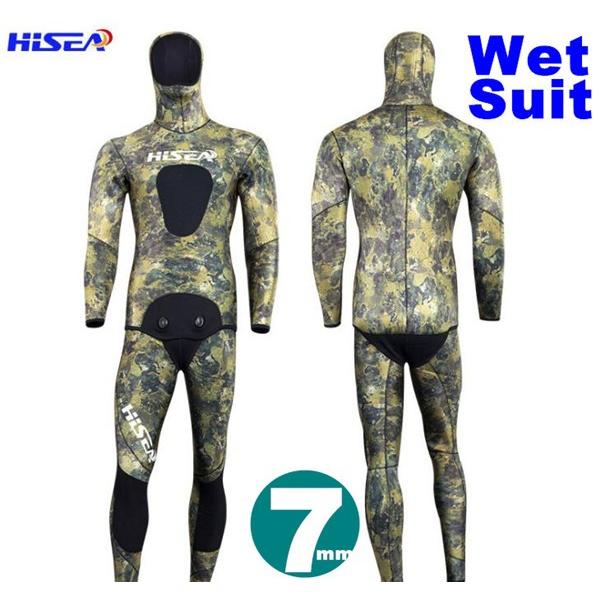 ウェットスーツ 7mm フード付き 2ピース ダイビング スピアフィッシング スキューバ フルスーツ マリンスポーツ シュノーケル 魚突き 手銛 Hisea11 五洲機器 通販 Yahoo ショッピング
