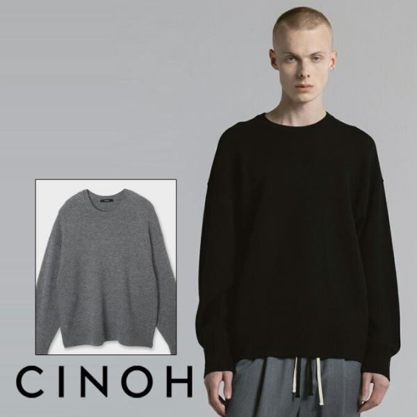 CINOH（チノ） CREW NECK KNIT / ウール クルーネック ニット