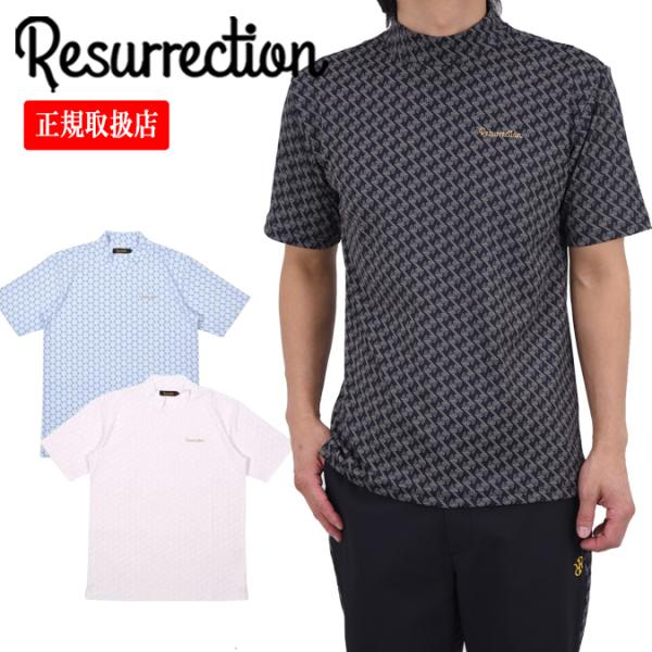 【26SS】Resurrection レザレクション MENS GM PRINT MOCK NECK / GMプリントモックネック ファッション スポーツ トップス 半袖 正規品 M-XL BF12IN23-M*