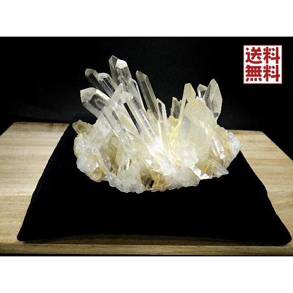 天然水晶 クラスター 938g 台座付き クリスタルクォーツ 石英 原石