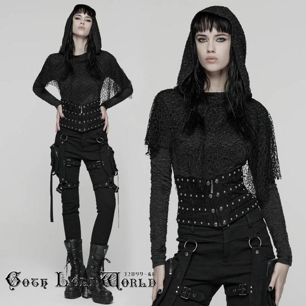 ゴスロリワールド WS-782YDF-BK パンク ロック ファッション スカル