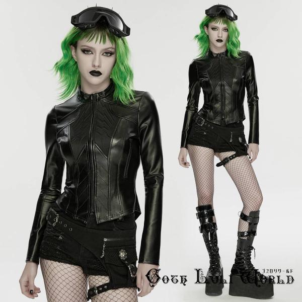 ゴスロリワールド WY-1891PDF-BK パンク ロック ファッション サイバー