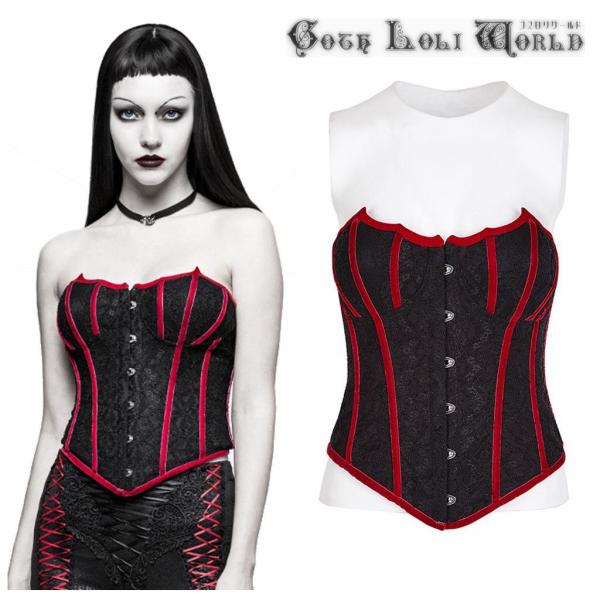 Sale ゴスロリワールド Punkrave ゴスロリ レースアップ ベアトップ コルセット レッド ゴシック パンク ビジュアル系 ファッション サイズ交換可能 最安値 Y 779r 00 株式会社ゴスロリワールド 通販 Yahoo ショッピング