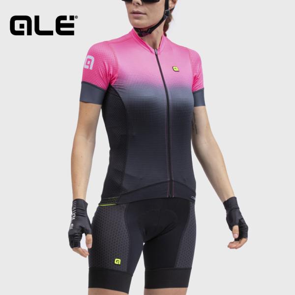 ALE(アレ)サイクルジャージ 半袖 夏 レディース [UPF50+