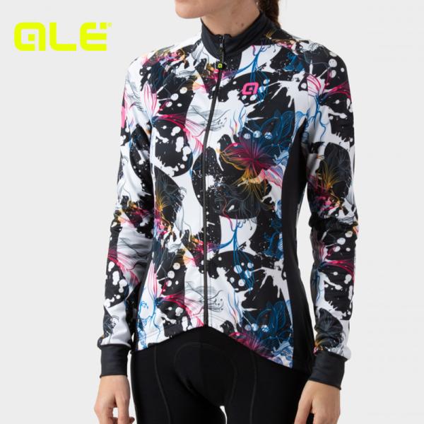 【美品】ALE アレ サイクルウェア サイクルジャージ 冬用 上下セット ALE(アレ)サイクルジャージ レディース 秋 冬 長袖[12℃/18℃対応