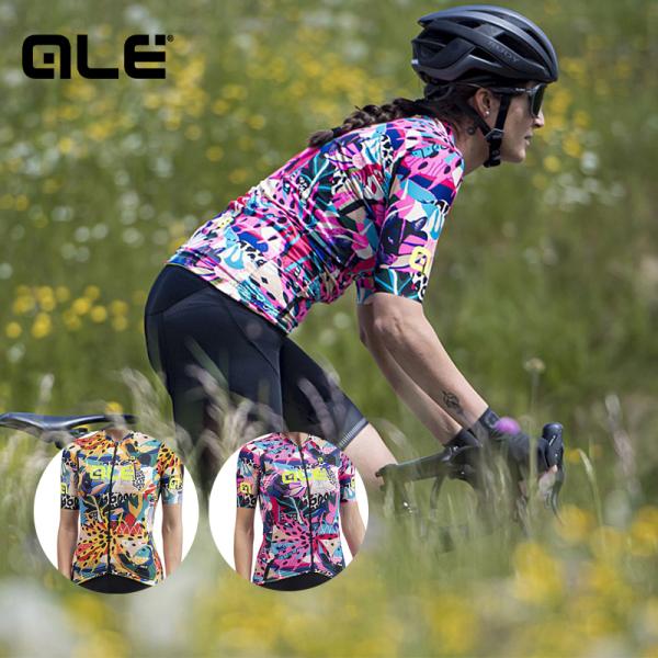 ALE(アレ)サイクルジャージ 半袖 夏 レディース [UPF50+ ファッション