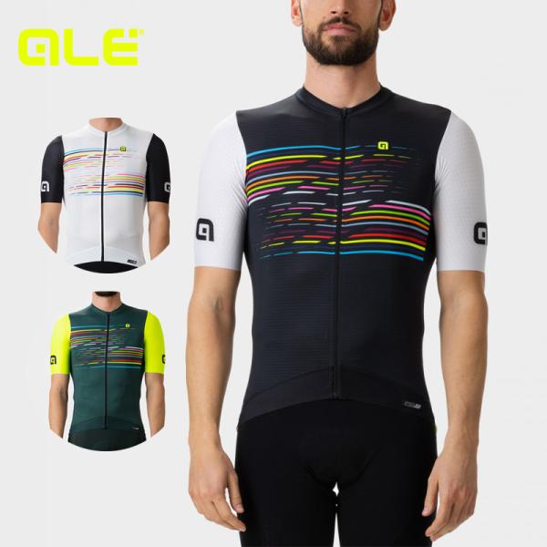 ALE(アレ)サイクルジャージ 半袖 夏 メンズ [UPF50+ 超軽量ハイ