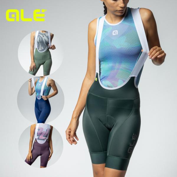 レディース　ビブショーツ ALE(アレ)サイクルパンツ ビブショーツ 夏 レディース [UVカット