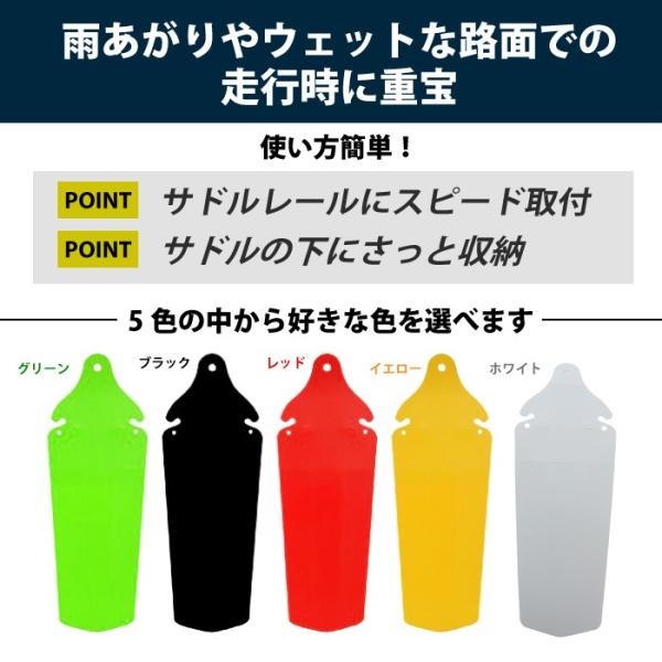 GORIX 【全国送料無料】GORIX 自転車 泥除け リアディフェンダー 簡易