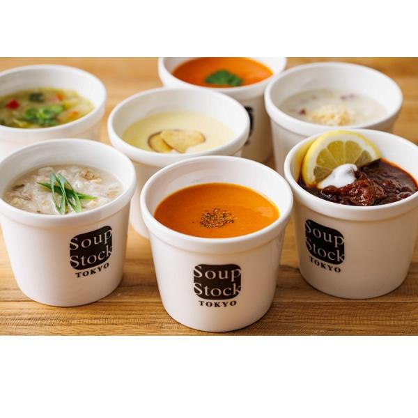 食べるスープの専門店“Soup Stock Tokyo”の人気のスープを1パックずつ計7種類お楽しみいただけます。オマール海老の頭をじっくりソテーした「オマール海老のビスク」 、焼いた真鯛の頭を力強く煮だした「焼き鯛だしの和風スープ」、素材...