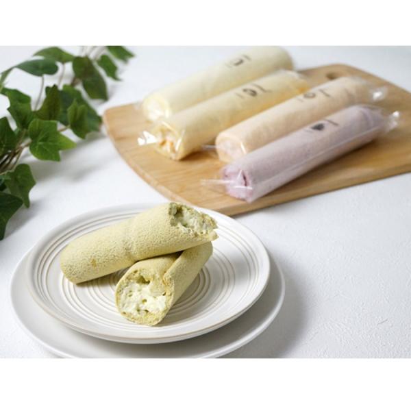 ミルク風味をしっかりと感じる5種類のクリームをふわふわ食感のスポンジで巻き上げ、スティック状のロールケーキに仕上げました。ワンハンドで食べられるので、ティータイムはもちろん差し入れや外出先でのひとときにおすすめです。