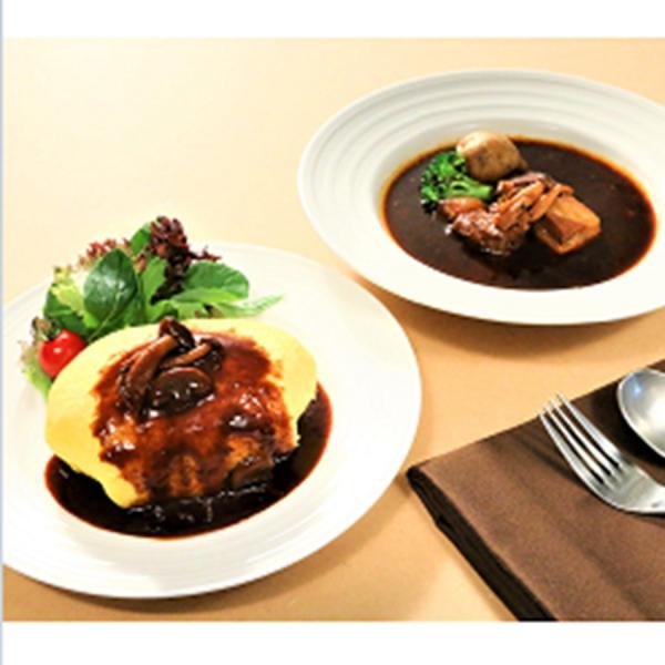 発酵のチカラで美味しさを引き出し、体にやさしい食をお届けする「Kouji＆ko（コウジアンドコー）」。人気のオムライスとビーフシチューをセットにしました。