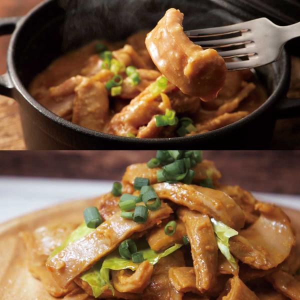 熊本では定番の料理である馬肉を使用したホルモンの味噌煮込みです。馬刺しと黒毛和牛の専門店「フジチク」の国産馬のホルモンを使用。じっくり味噌と煮込むことでホルモンは柔らかく仕上がります。煮込みともつ焼き2種類の食べ比べをお楽しみください。