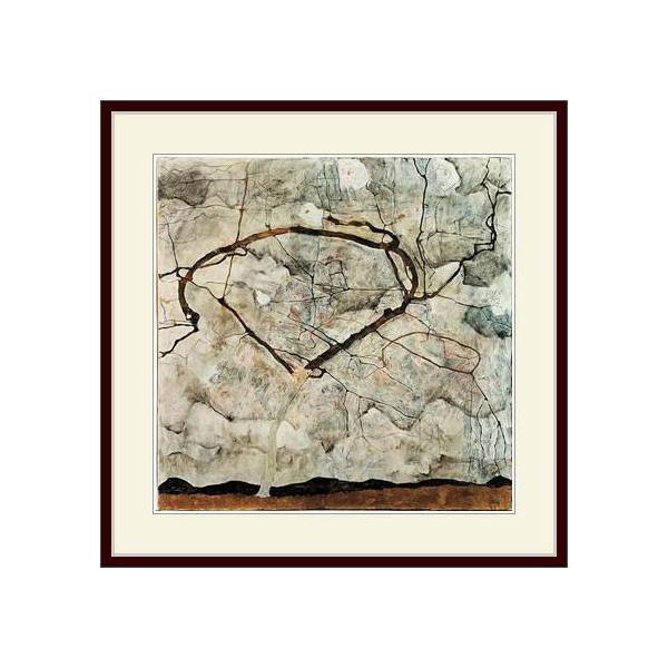 複製画・額縁付き・エゴンシーレ・「WinterTree」