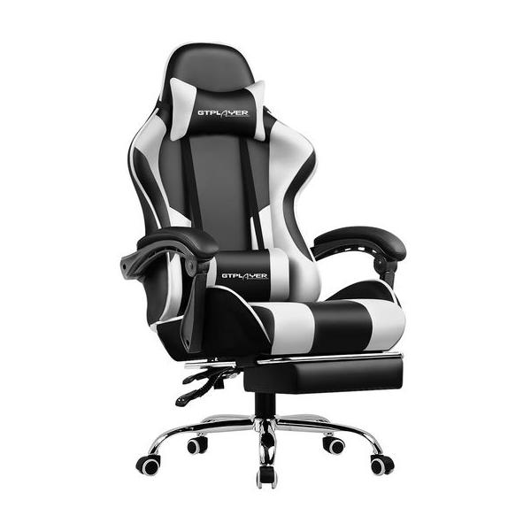 他サイト： GTPlayerゲーミングチェアオットマン付きデスクチェアオフィスチェアゲームチの商品画像