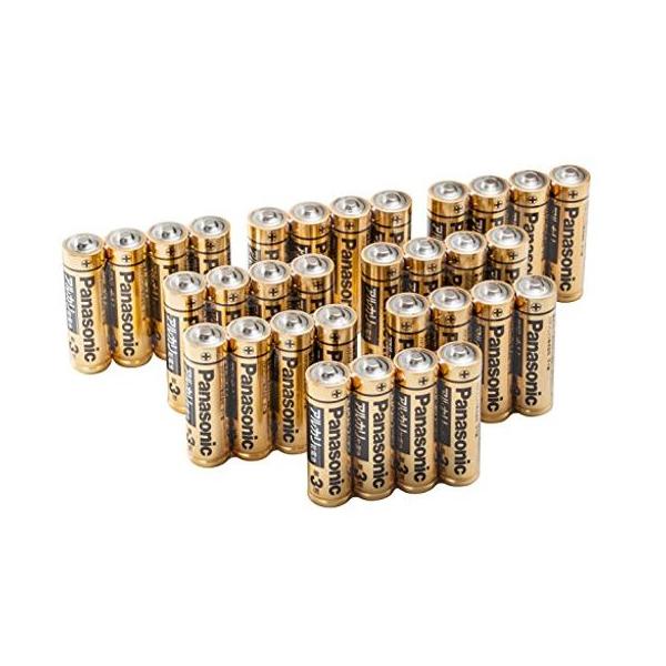 他サイト： パナソニック単3形アルカリ乾電池32本パックLR6RJA/32Sの商品画像