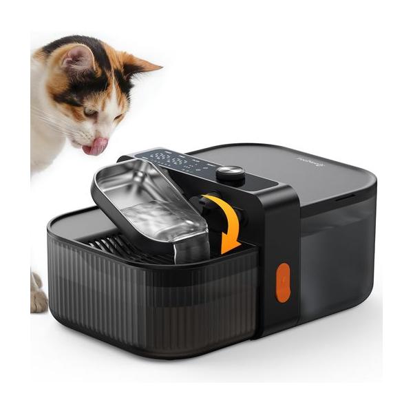 猫 給水器 自動 フィルター不要 汚水分離設計 FEELNEEDY 猫水飲み器