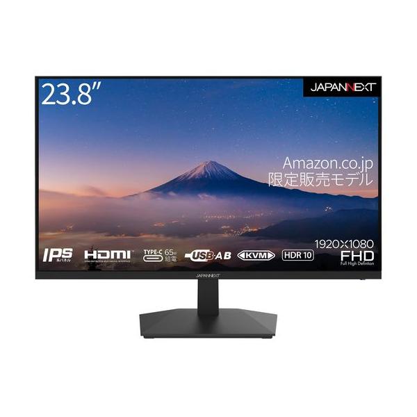 他サイト： JAPANNEXT23.8インチモニターフルHD1920x1080解像度IPSディスプレイ(KVM/HDMI/USB-C給電(65W)/スピーカー内蔵/VESA対応/ブルーラの商品画像