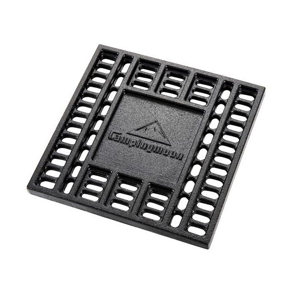 他サイト： キャンピングムーン(CAMPINGMOON)焚火台炭床鋳鉄製ロストル(T-210(21x21cm))の商品画像