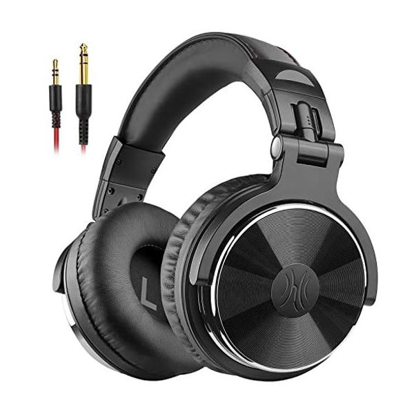 他サイト： OneOdioPro10スタジオモニターヘッドホン有線50mmドライバー3.5mm/6.35mm両対応ハイレゾヘッドフォン音楽制作/DJ/楽器練習用折りの商品画像