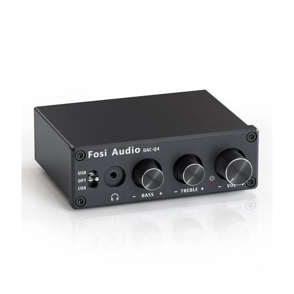 他サイト： FosiAudioQ4DACヘッドフォンアンプ小型ミニステレオ24ビット光デジタルダックヘッドホンアンプ192KHzPC-USB/光/同軸/RCA入力MACの商品画像