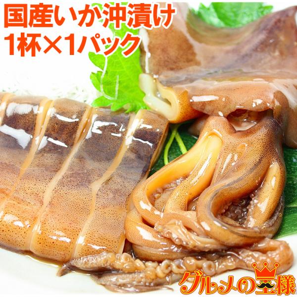 お中元 特大国産 真いかの沖漬け 1杯×1パック いか イカ 烏賊