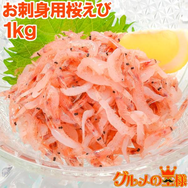 お中元 生桜エビ お刺身用 生桜えび 合計1kg 500g×2 台湾産 冷凍桜海老 桜えび 桜海老 桜エビ