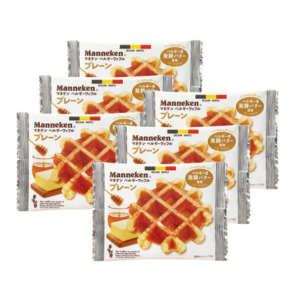ベルギー産発酵バター使用。(バター中55.5％)また、シャリっとした食感が特徴のベルギー産パールシュガーや優しい甘さのれんげはちみつを加え、自然な甘さとコクのあるワッフルに仕上げました。ベルギーの伝統製法で焼き上げた、マネケンならではのおい...