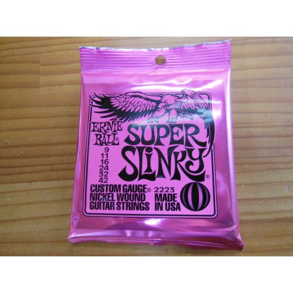 エレキギター弦☆ERNIE BALL SUPER SLINKY（09-42）#2223 4セット