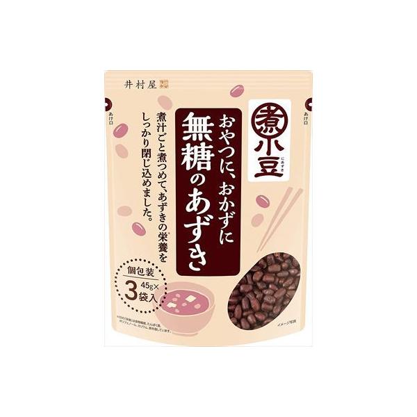 送料無料 井村屋 無糖のあずき 3袋入り135g×10個