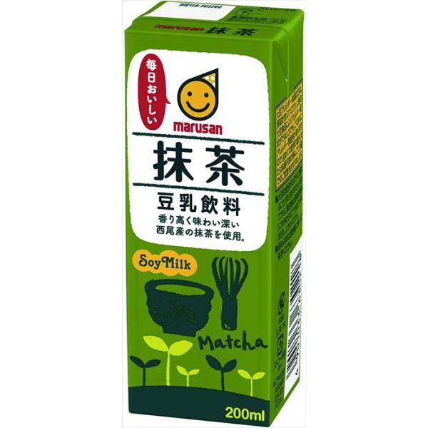 送料無料 マルサン 豆乳飲料抹茶 200ml×24本 : 御用蔵 大川 - 通販