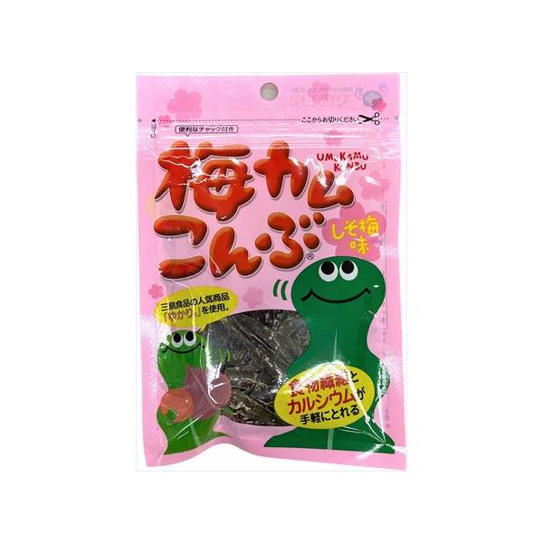 送料無料 上田昆布 梅カムこんぶ　しそ梅味10g×12個　ネコポス