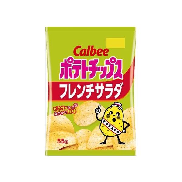 送料無料 カルビ− ポテトチップス フレンチサラダ 55g×12袋 : 御用蔵