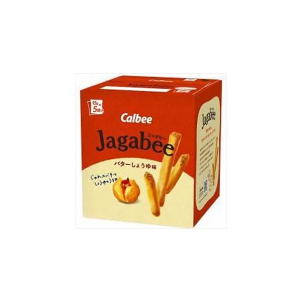 送料無料 カルビー Jagabee バターしょうゆ味 75g(5袋入り)×12個