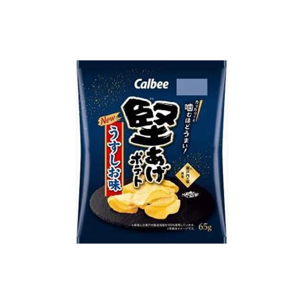 送料無料 カルビー 堅あげポテト うすしお味 65g×24袋 : 御用蔵 大川